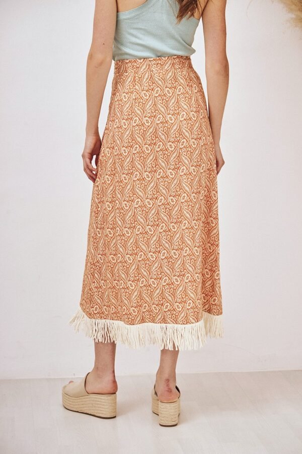 FALDA MIDI PAREO ESTAMPADA - Imagen 4