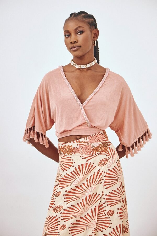 FALDA PAREO MIDI ESTAMPADA - Imagen 3