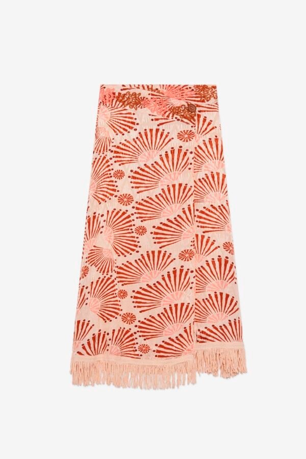 FALDA PAREO MIDI ESTAMPADA - Imagen 6