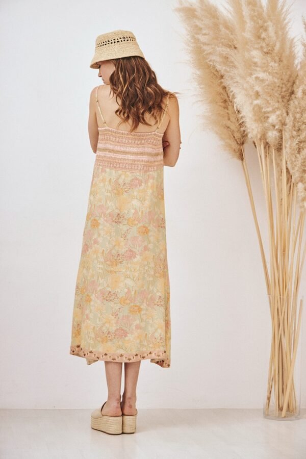 VESTIDO FLORES BOTONES - Imagen 4