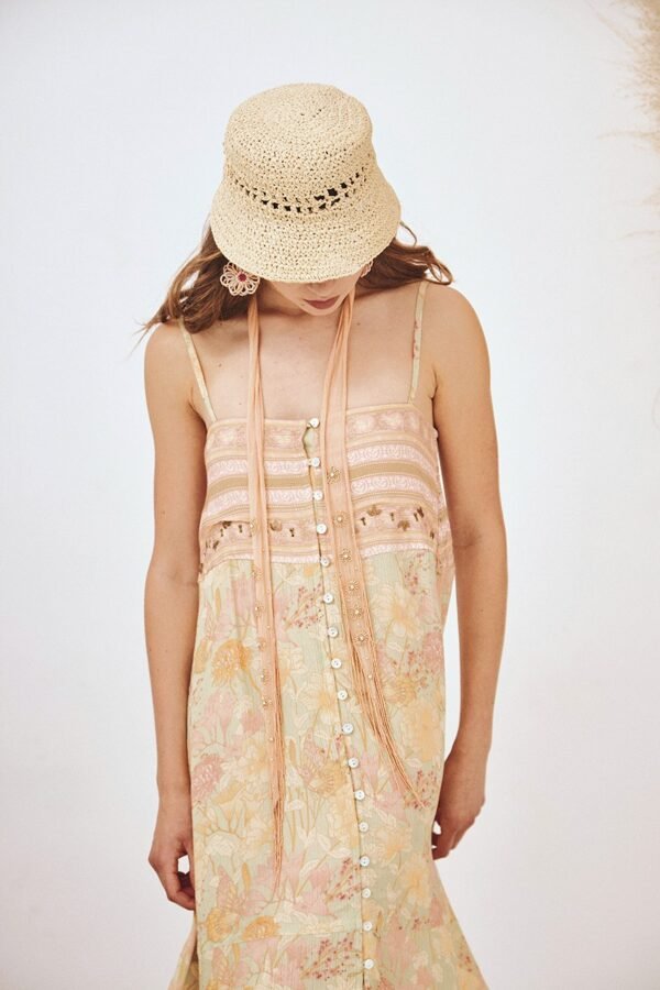 VESTIDO FLORES BOTONES - Imagen 5