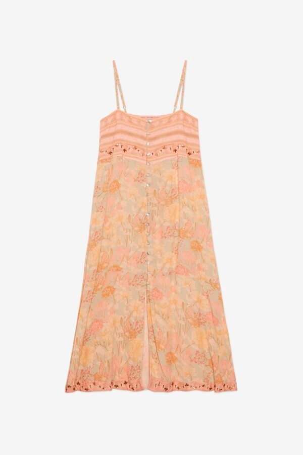 VESTIDO FLORES BOTONES - Imagen 7