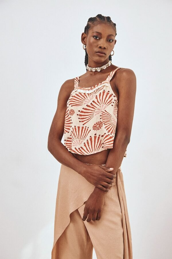 TOP ESTAMPADO ABANICOS - Imagen 4