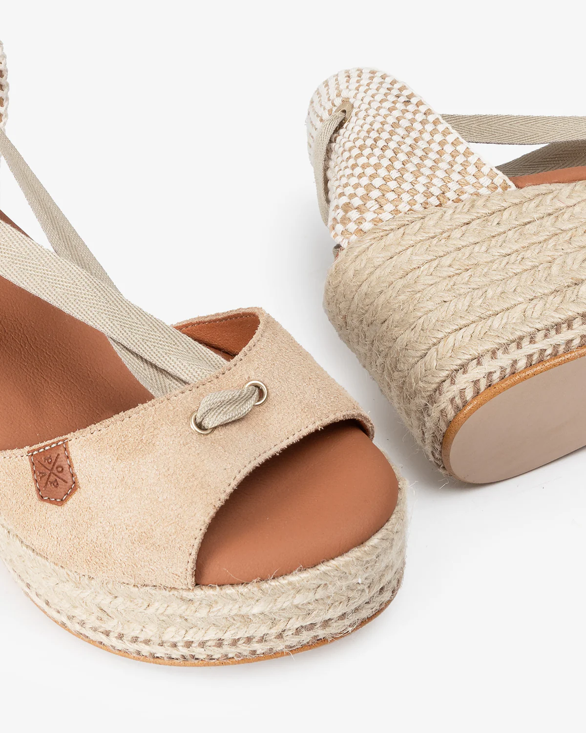 Cuña - Cuña CUÑA BAJA ATADA VALDES SERRAJE BEIGE - Imagen 3