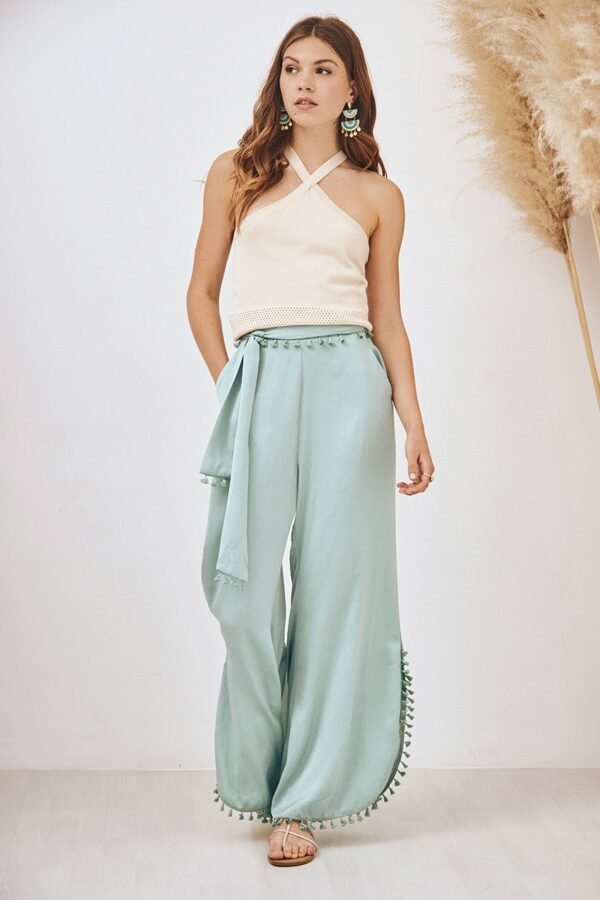 PANTALÓN FLECOS AZUL - Imagen 2