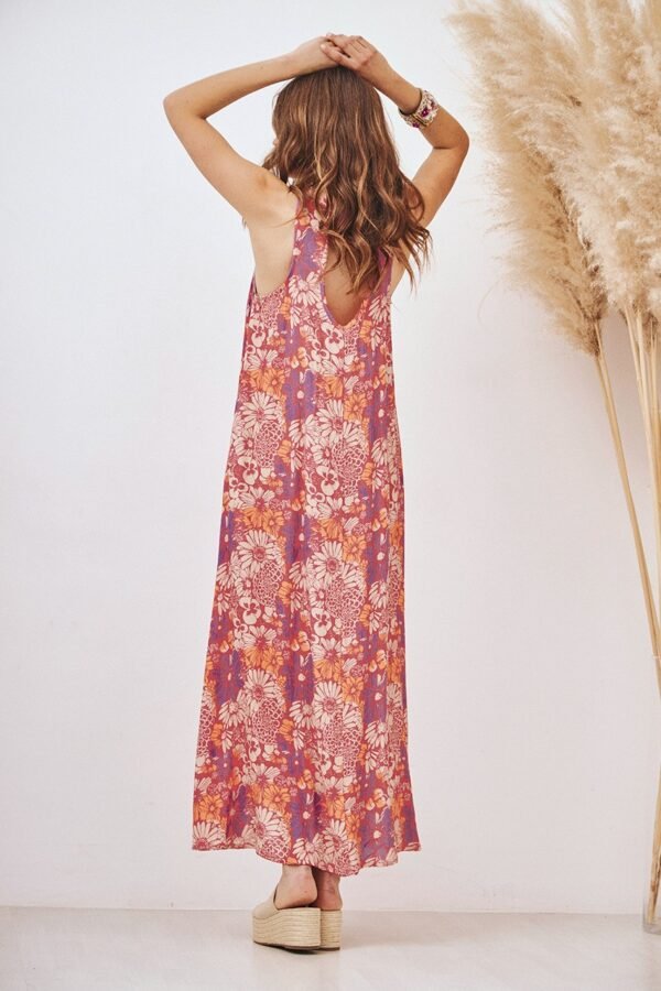 VESTIDO FLUIDO MULTIFLORES - Imagen 3