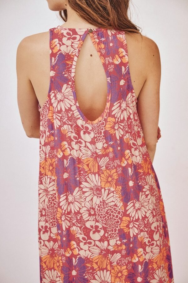 VESTIDO FLUIDO MULTIFLORES - Imagen 4