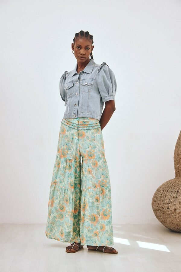 PANTALÓN FLUIDO FLORES - Imagen 2