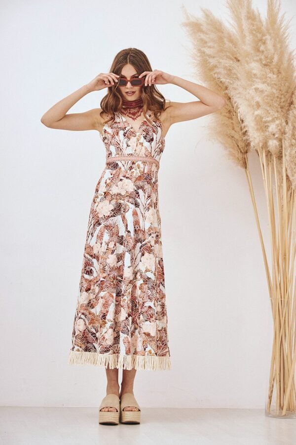 VESTIDO BORDADOS HILO - Imagen 2