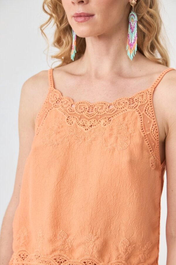 TOP LENCERO BLONDA PEACH - Imagen 5