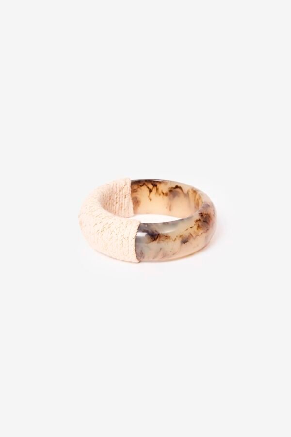 BRAZALETE CAREY CON CORDON LUREX - Imagen 2