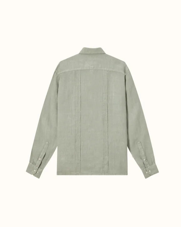 GUAYABERA VERDE MILITAR - Imagen 6