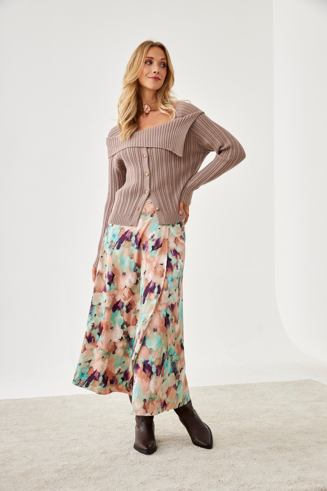 Falda - Falda FALDA CRUZADA MULTICOLOR - Imagen 4