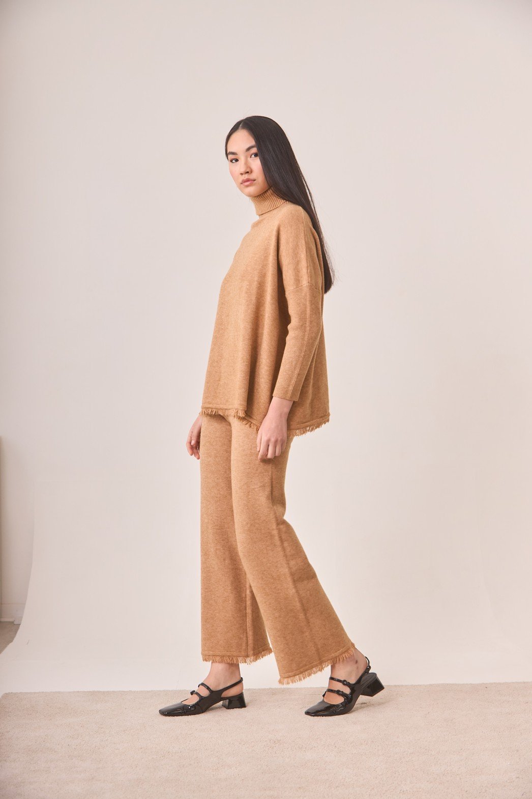 Pantalon - Pantalon PANTALON DE PUNTO CON FLECOS EN BOTA - Imagen 2