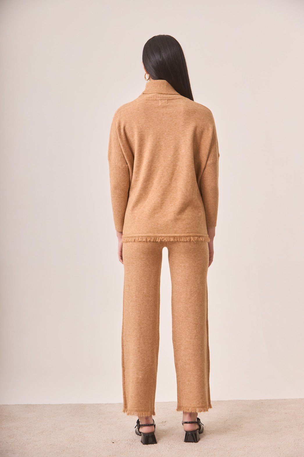 Pantalon - Pantalon PANTALON DE PUNTO CON FLECOS EN BOTA - Imagen 3