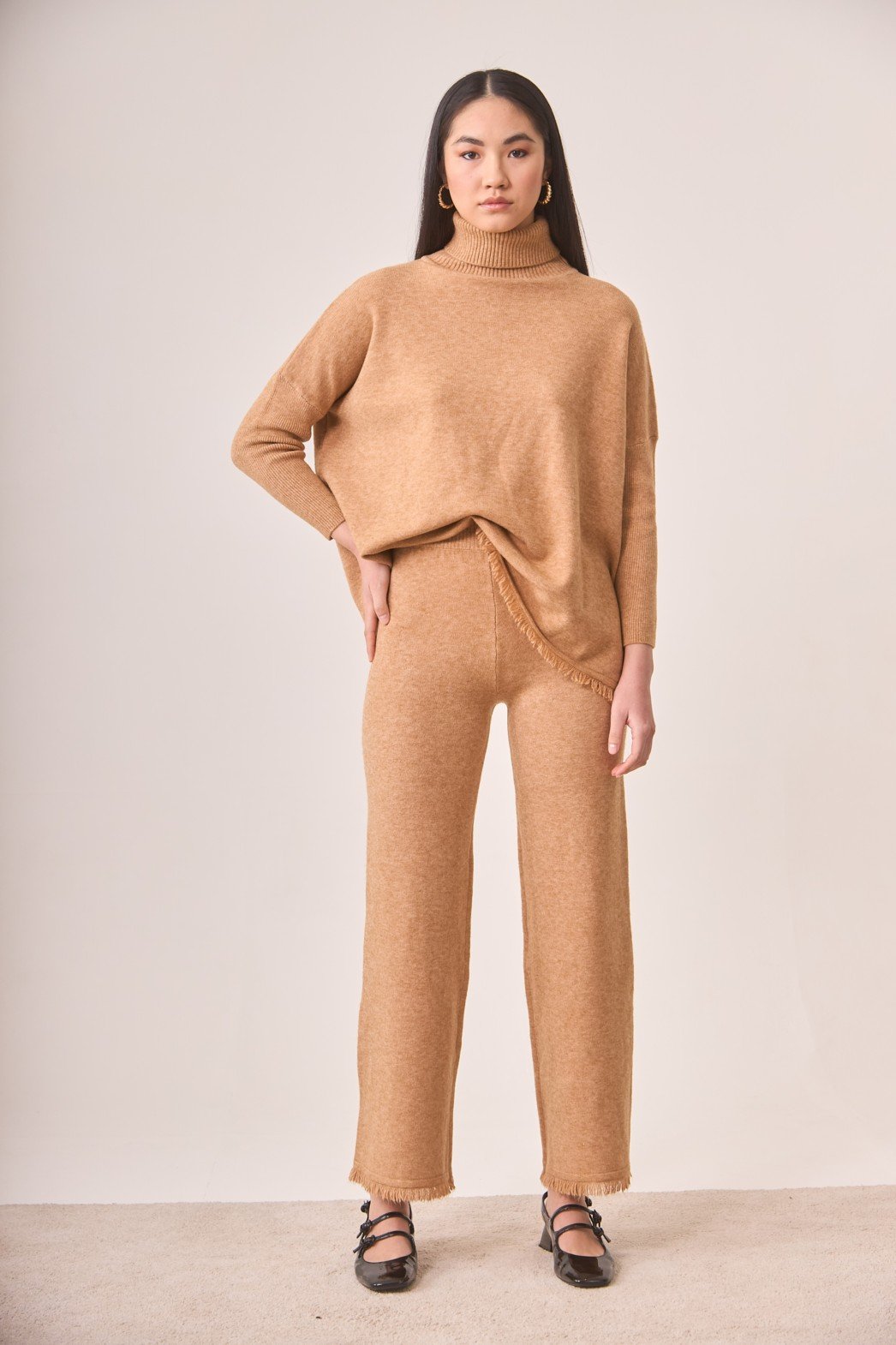 Pantalon - Pantalon PANTALON DE PUNTO CON FLECOS EN BOTA - Imagen 4