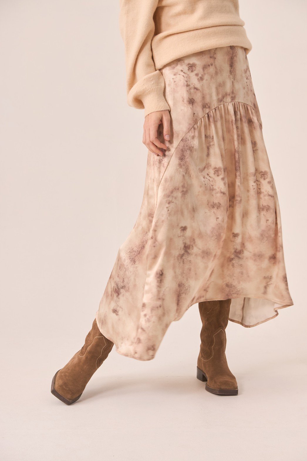 Falda - Falda FALDA ESTAMPADA ASIMÉTRICA - Imagen 2