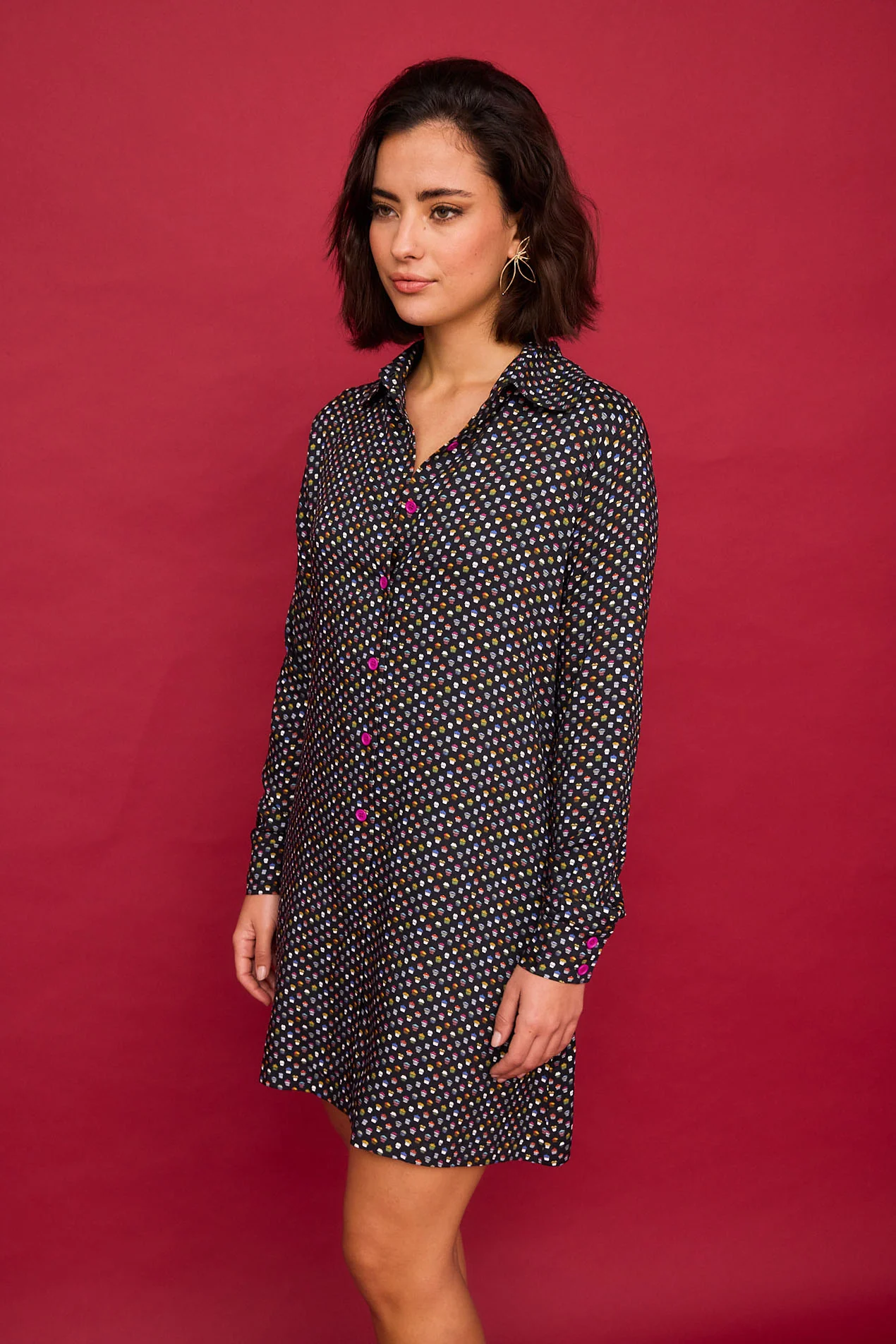 Vestido - Vestido VESTIDO CORTO BAYA NEGRA - Imagen 3